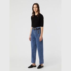 Oak + Fort J002 Vintage-Style Tapered Jeans